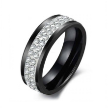 Neue Design Mode billig Gold schwarz Diamant Keramik Ring Schmuck